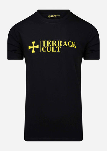 Terrace Cult T-shirts  Cult x logo tee aw - black