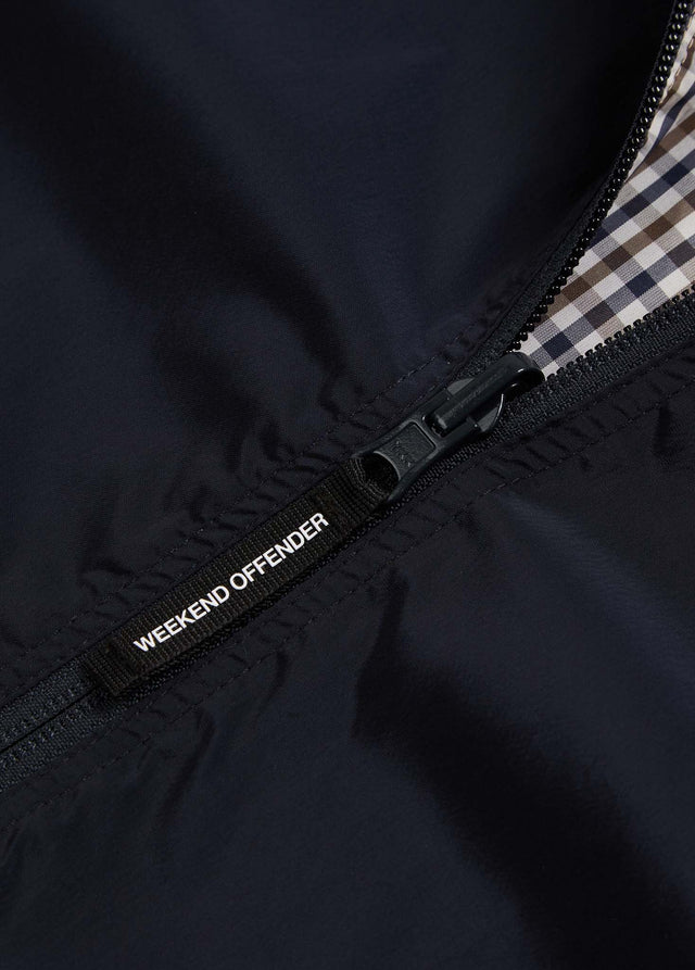 Weekend Offender Jacken Capricious reversible - check navy