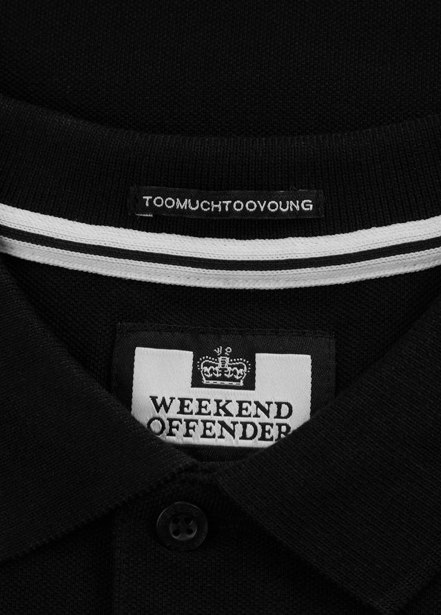 Weekend Offender Poloshirts Caneiros - black
