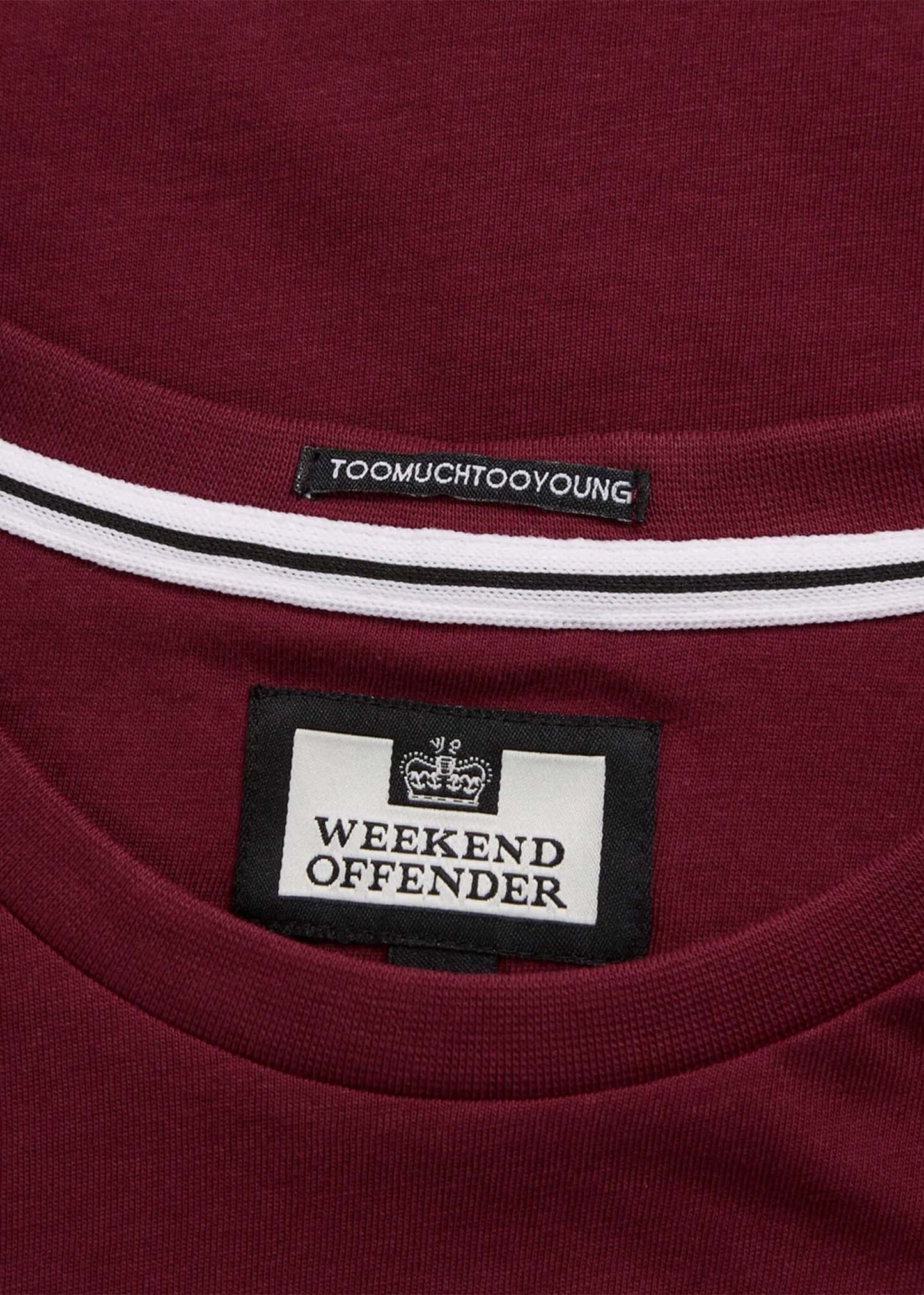 Weekend Offender T-shirts Anacleti tee - claret