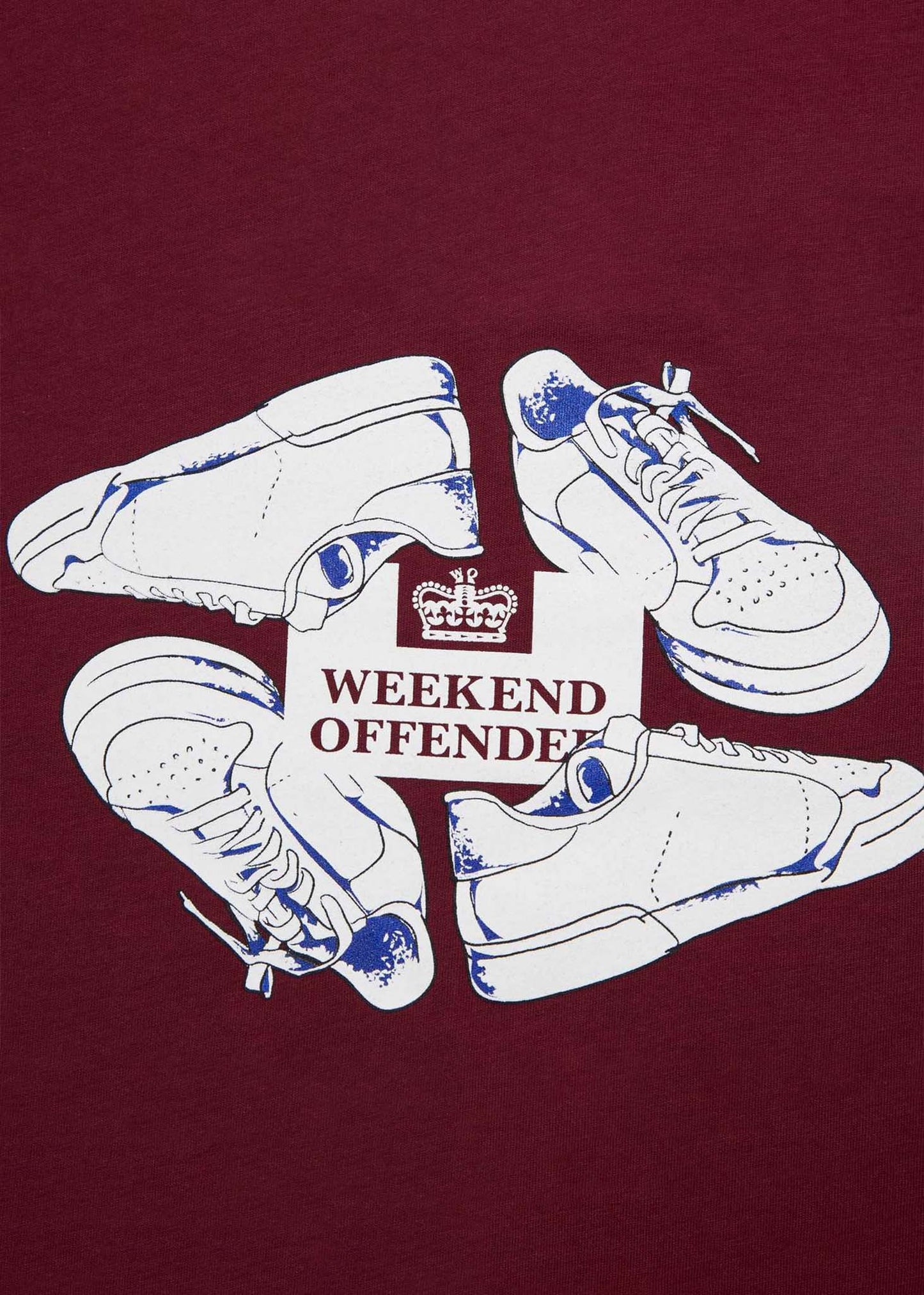 Weekend Offender T-shirts Anacleti tee - claret