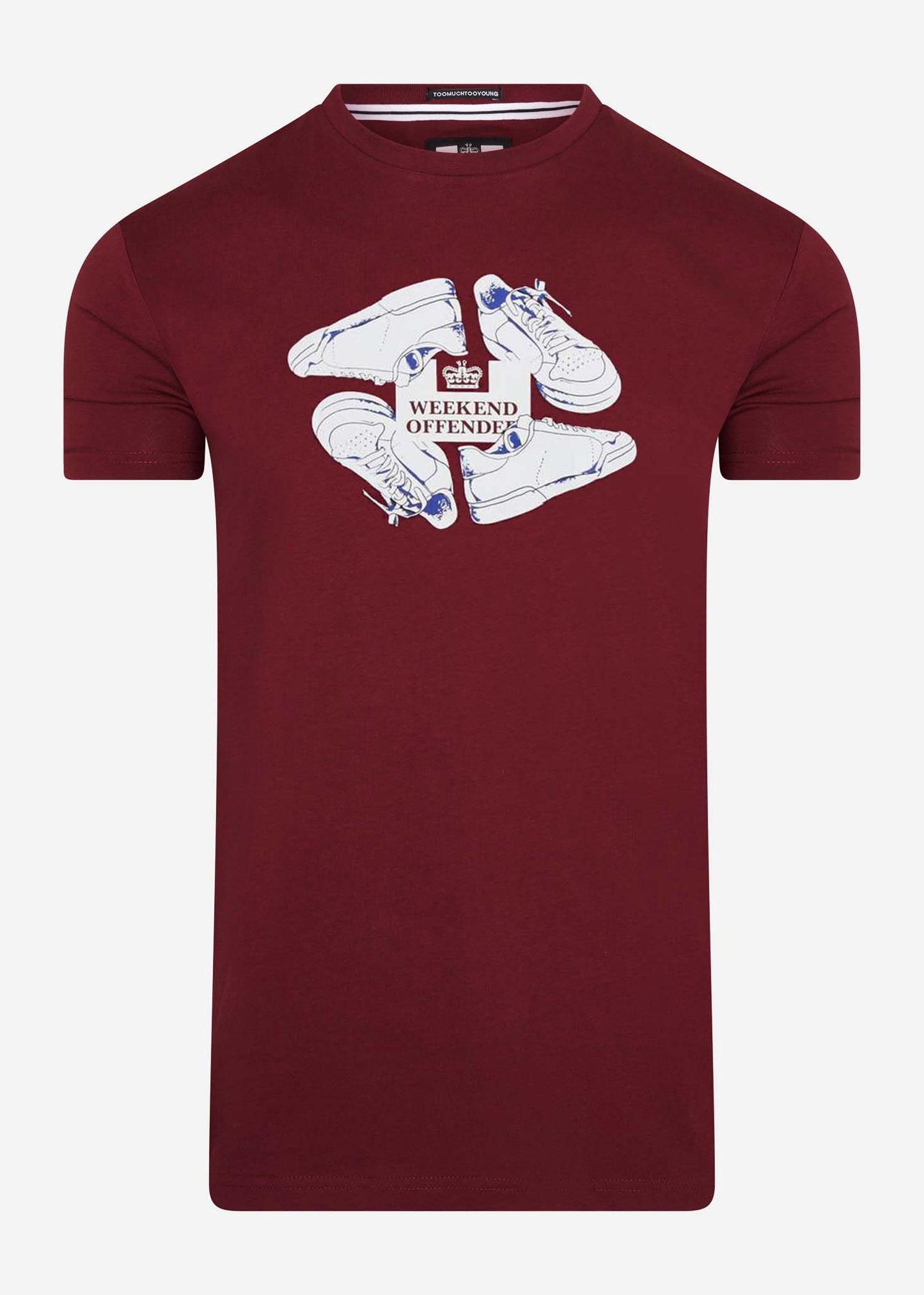 Weekend Offender T-shirts Anacleti tee - claret