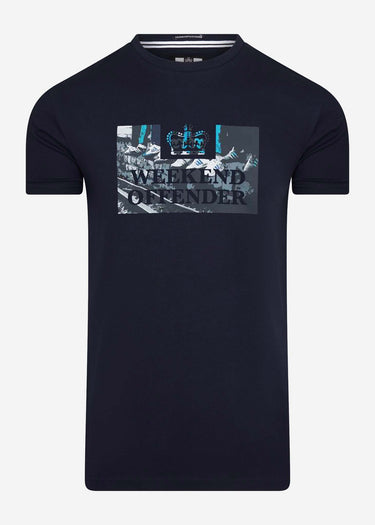 Weekend Offender T-shirts Saturdays tee - navy