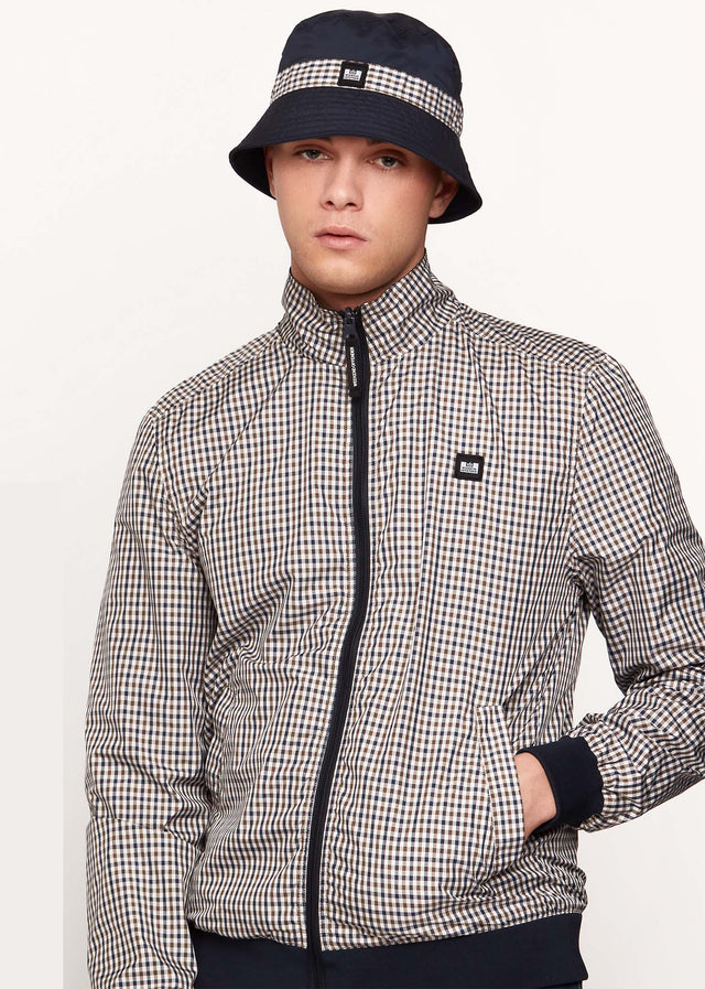 Weekend Offender Jacken Capricious reversible - check navy