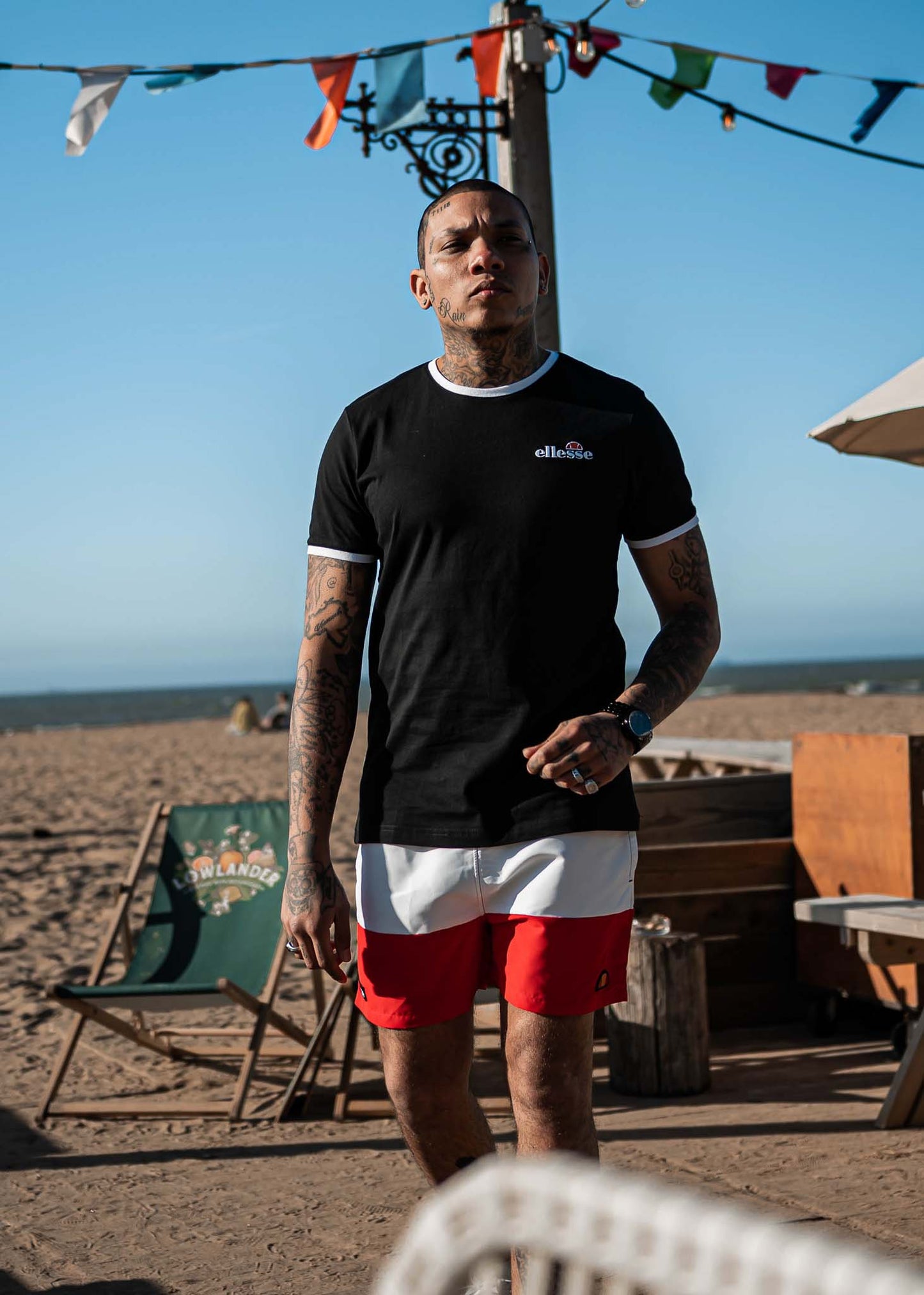Ellesse Zwembroeken Cielo swim short - black red