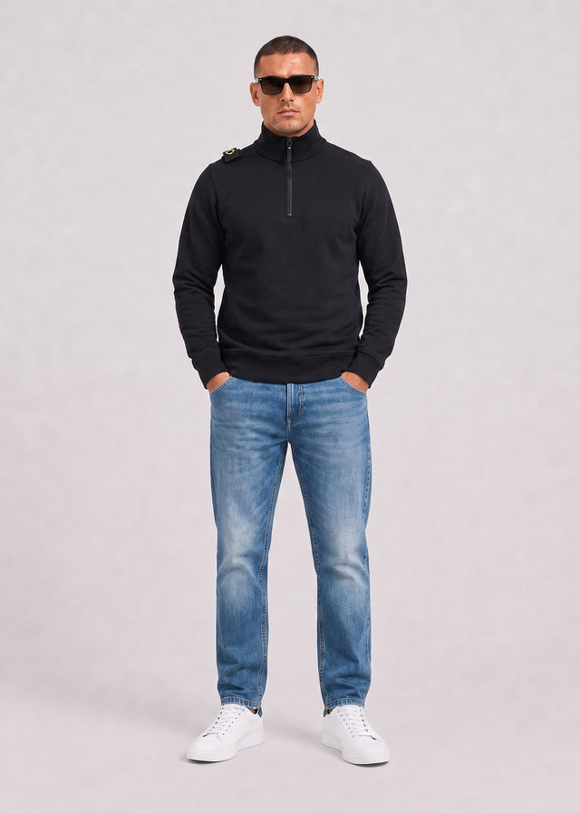 MA.Strum Pullover Training quarter zip sweatshirt - black