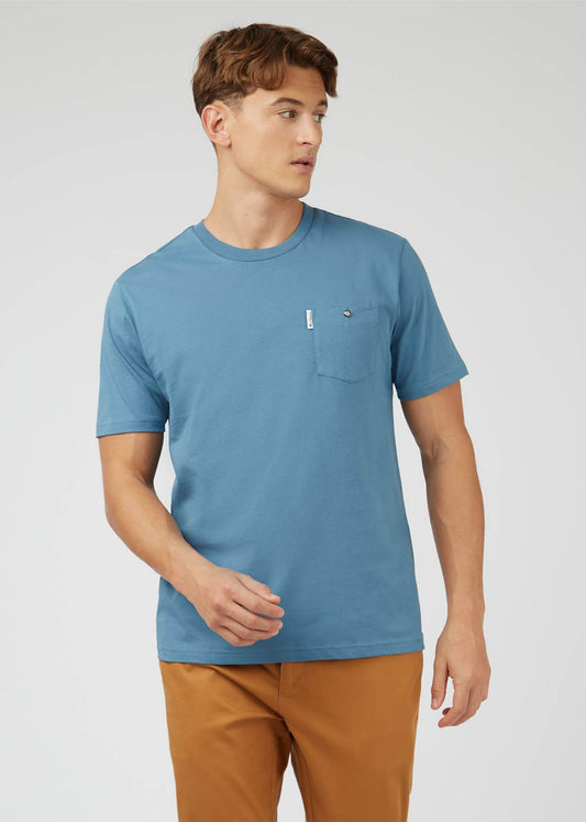 Ben Sherman T-shirts  Signature pocket tee - blue shadow 
