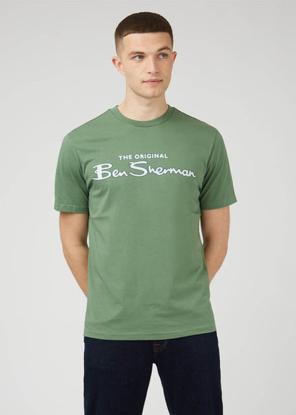 Ben Sherman T-shirts  Signature logo tee - rich fern 