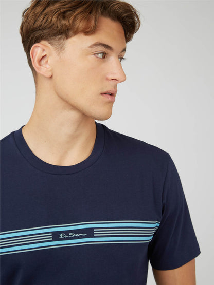 Ben Sherman T-shirts  Seasonal stripe - marine 