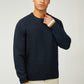 Ben Sherman Truien  Cable textured crew - dark navy 