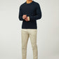 Ben Sherman Truien  Cable textured crew - dark navy 