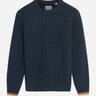 Ben Sherman Truien  Cable textured crew - dark navy 