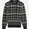 Ben Sherman Truien  Tartan jacquard crew - black 
