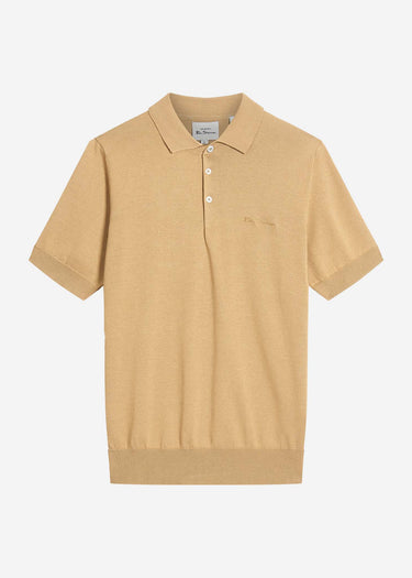 Ben Sherman Polo's Signature ss polo - sand