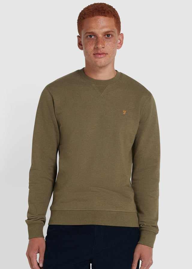 Farah Pullover  Sweatshirt tim new crew - farah khaki marl 