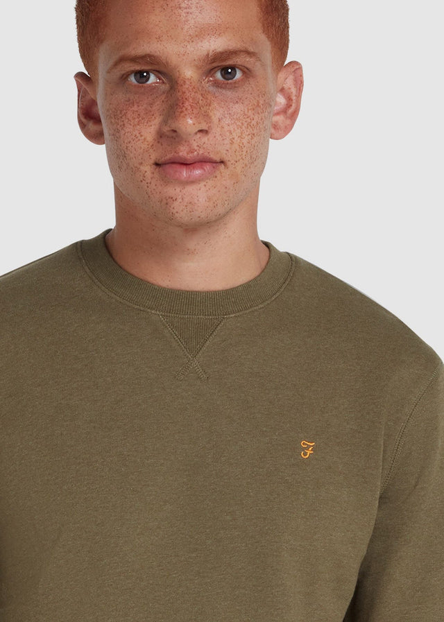 Farah Pullover  Sweatshirt tim new crew - farah khaki marl 