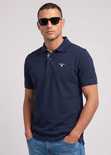 Barbour Polo's Barbour tartan pique tailored polo shirt - new navy