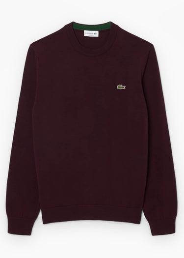 Lacoste Truien Regular fit crew neck sweater - oxalis