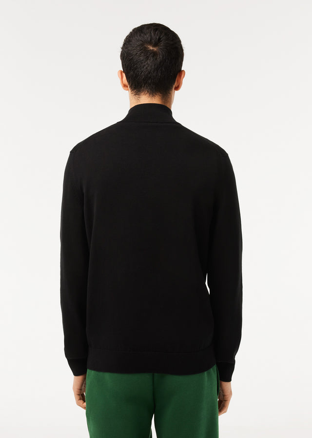 Lacoste Pullover  Zip sweater - black 