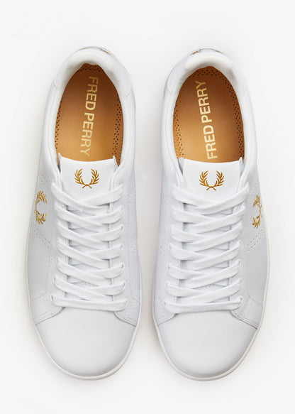 Fred Perry Schoenen  B721 leather - white gold 
