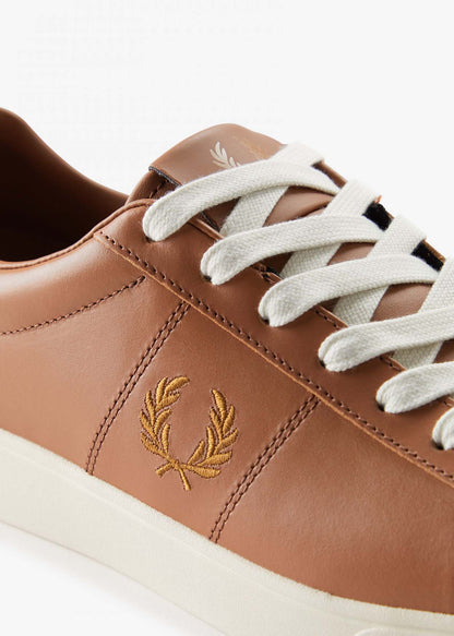 Fred Perry Schoenen  Spencer leather - dark tan dark caramel 