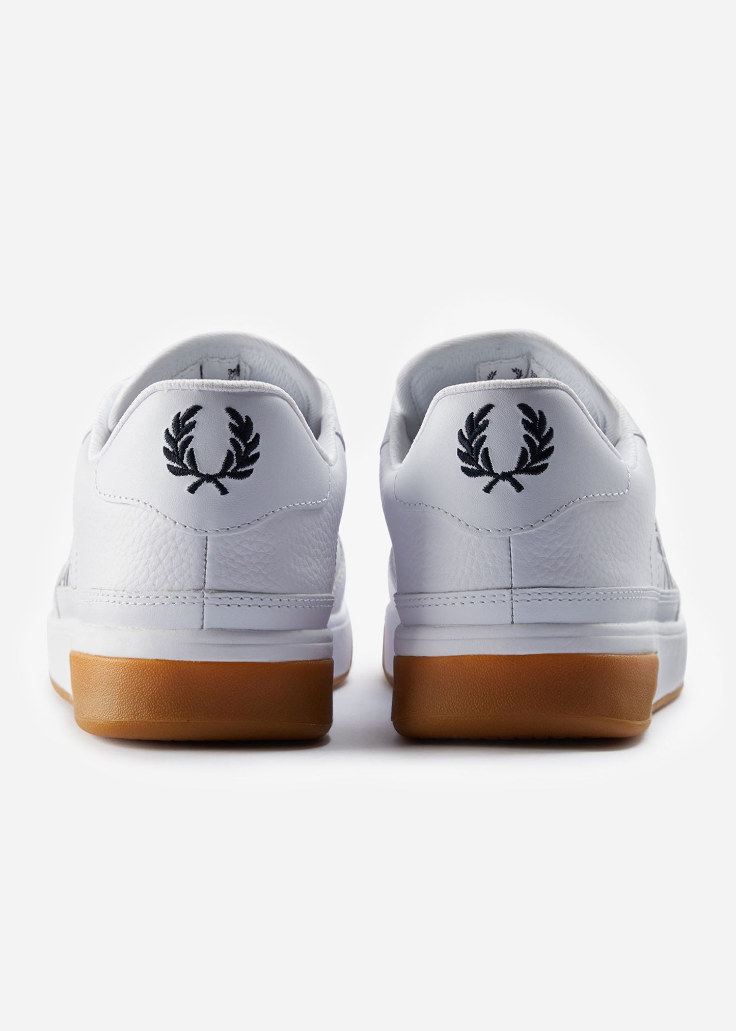 Fred Perry Schoenen  Textured leather - white navy 