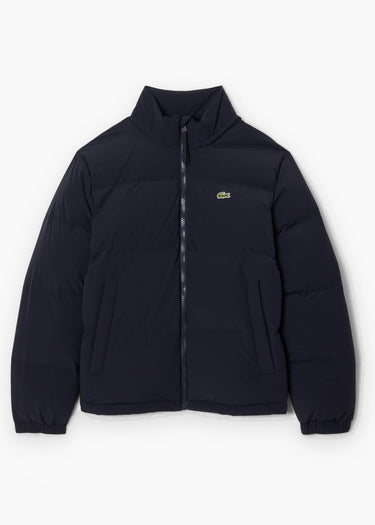 Lacoste Jassen Water-repellent packable hood down jacket - abysm