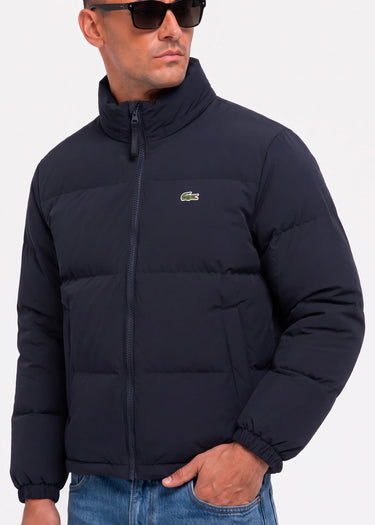 Lacoste Jassen Water-repellent packable hood down jacket - abysm