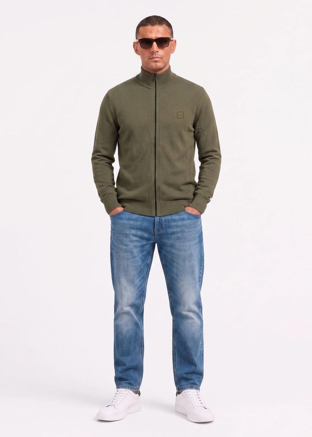 Hugo Boss Pullover Kanozip s - bright green