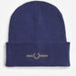 Fred Perry Mutsen  Graphic beanie - fch nvy drk crml 