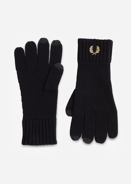 Fred Perry Handschoenen  Laurel wreath gloves - black 