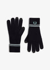 Fred Perry Handschoenen  Twin tipped merino wool gloves - navy silver blue silver blue 