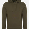 Lyle & Scott Hoodies  Tonal eagle pullover hoodie - olive 