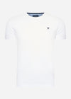 Hackett London T-shirts  Swim trim logo tee - white 