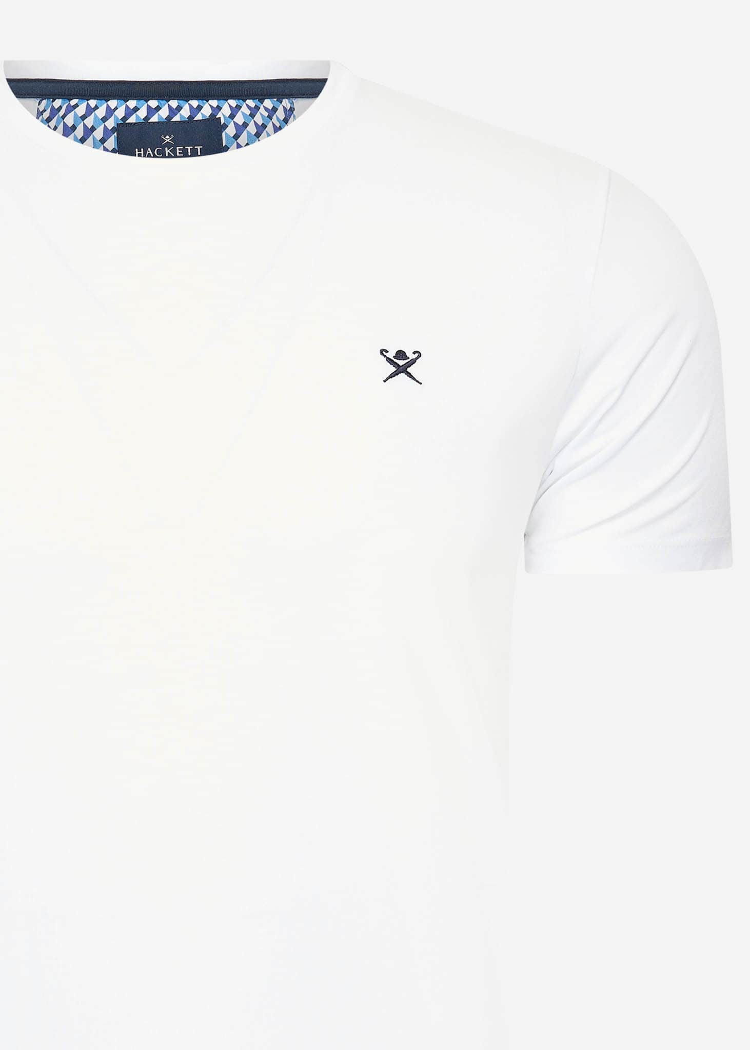 Hackett London T-shirts  Swim trim logo tee - white 