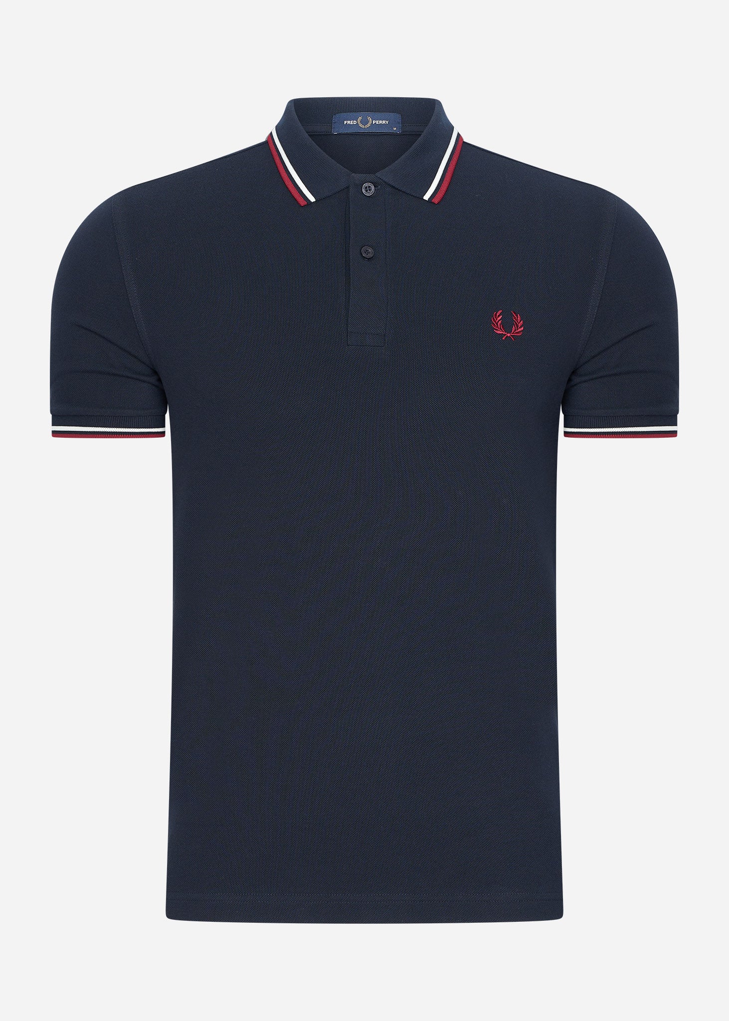 Fred Perry Polo's  Twin tipped fred perry shirt - navy snow white burnt red 