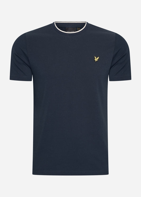 Lyle & Scott T-shirts  Tipped t-shirt - dark navy chalk 