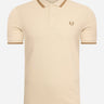 Fred Perry Polo's  Twin tipped fred perry shirt - oatmeal 