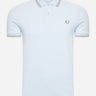 Fred Perry Polo's  Twin tipped fred perry shirt - lightice warmgrey 