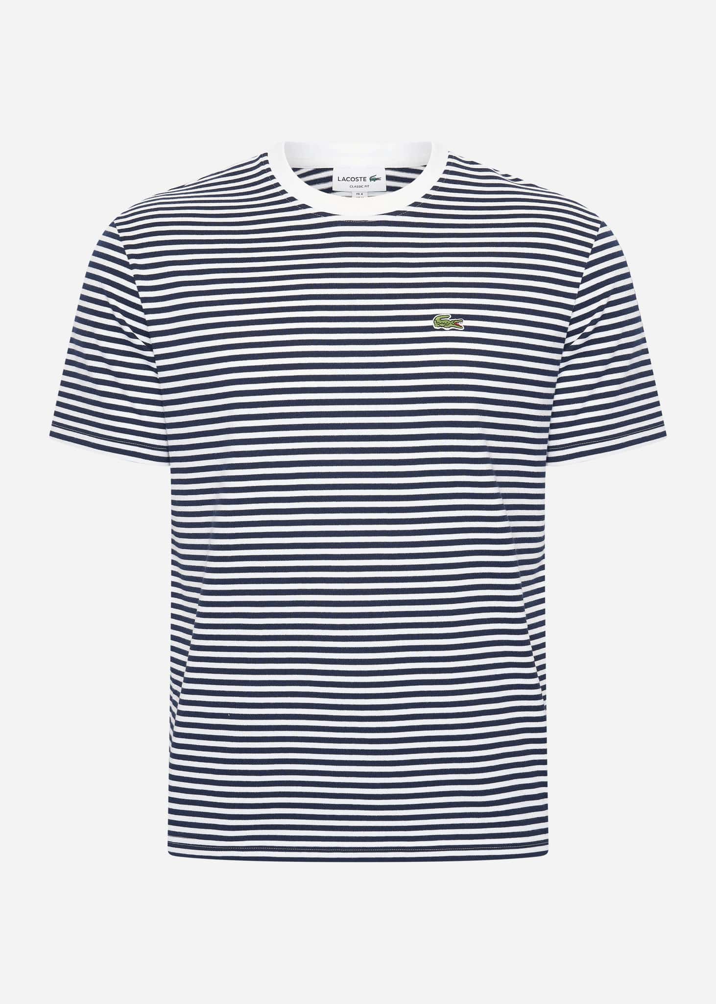 Lacoste T-shirts  Tee - white navy blue 