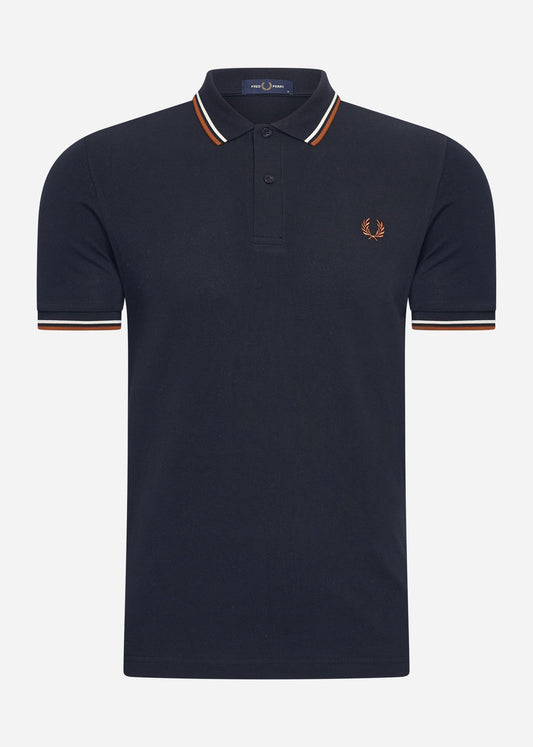 Fred Perry Polo's  Twin tipped fred perry shirt - navy ecru ntflak 