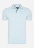 Barbour Polo's  Tartan pique polo - niagra mist 