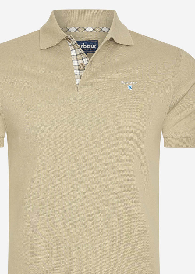 Barbour Poloshirts  Tartan pique polo - washed stone 