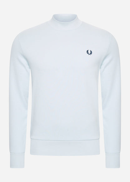 Fred Perry Truien  Laurel wreath graphic high nec - light ice 