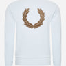 Fred Perry Truien  Laurel wreath graphic high nec - light ice 