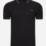 Fred Perry Polo's  Twin tipped fred perry shirt - black field green 