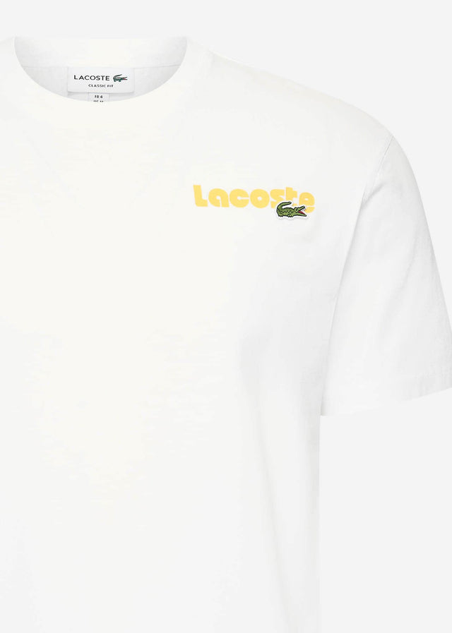 Lacoste T-Shirts  Lacoste backprint tee - white 