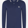 Sergio Tacchini Polo's  Sergio 020 ls polo shirt - maritime blue gardenia 