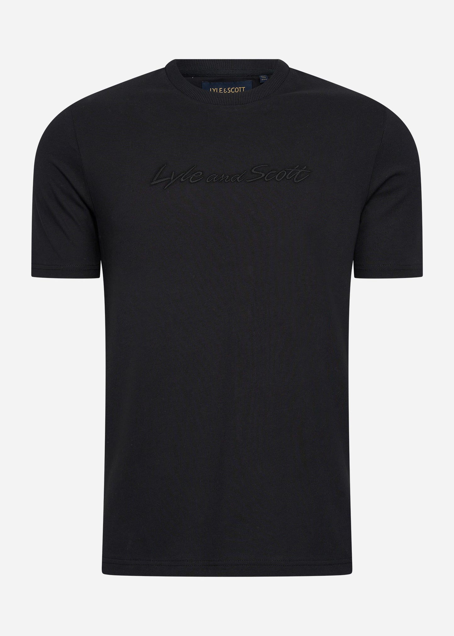 Lyle & Scott T-shirts  Script embroidery t-shirt - jet black jet black 