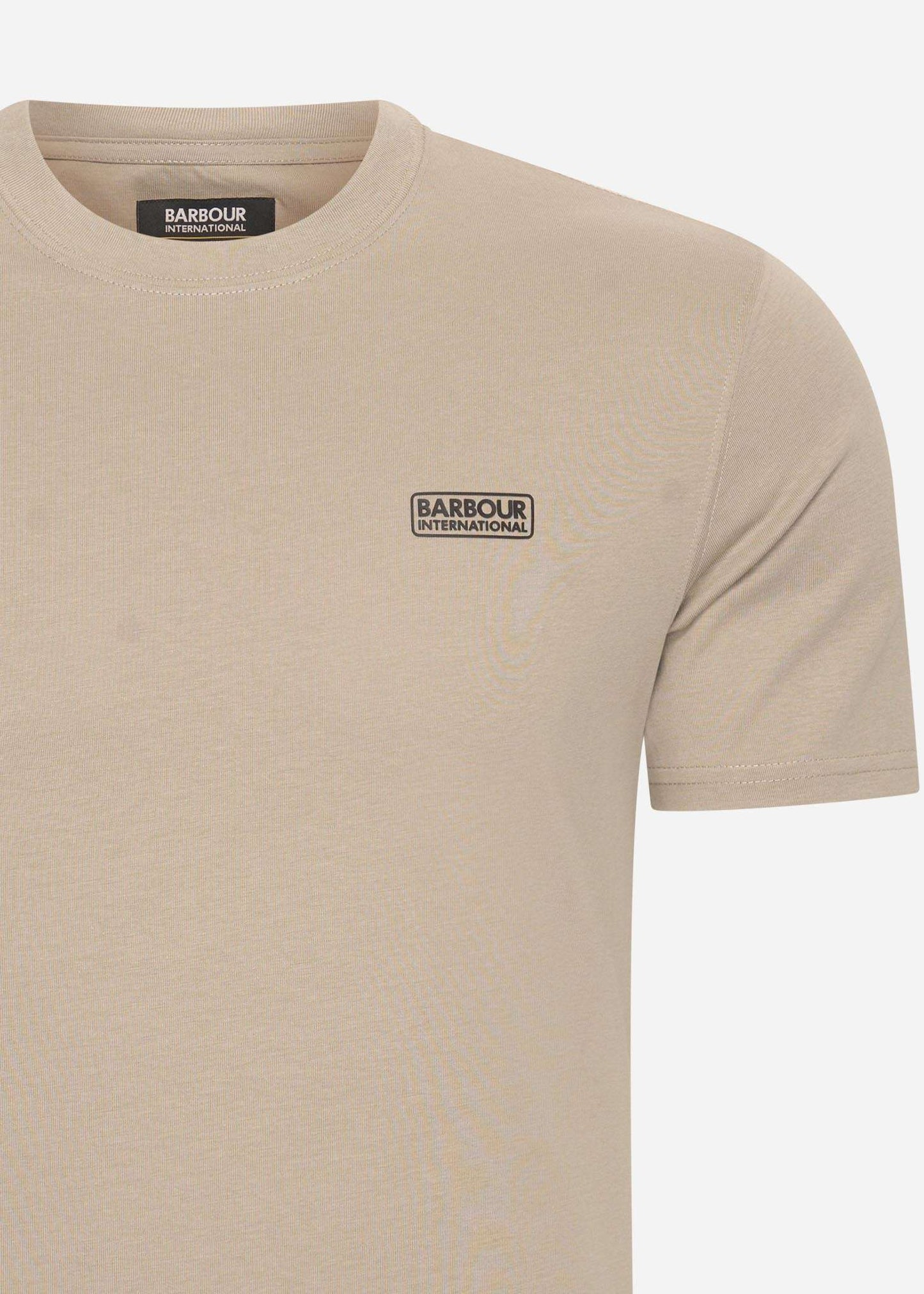 Barbour International T-shirts  Small logo tee - timberwolf 